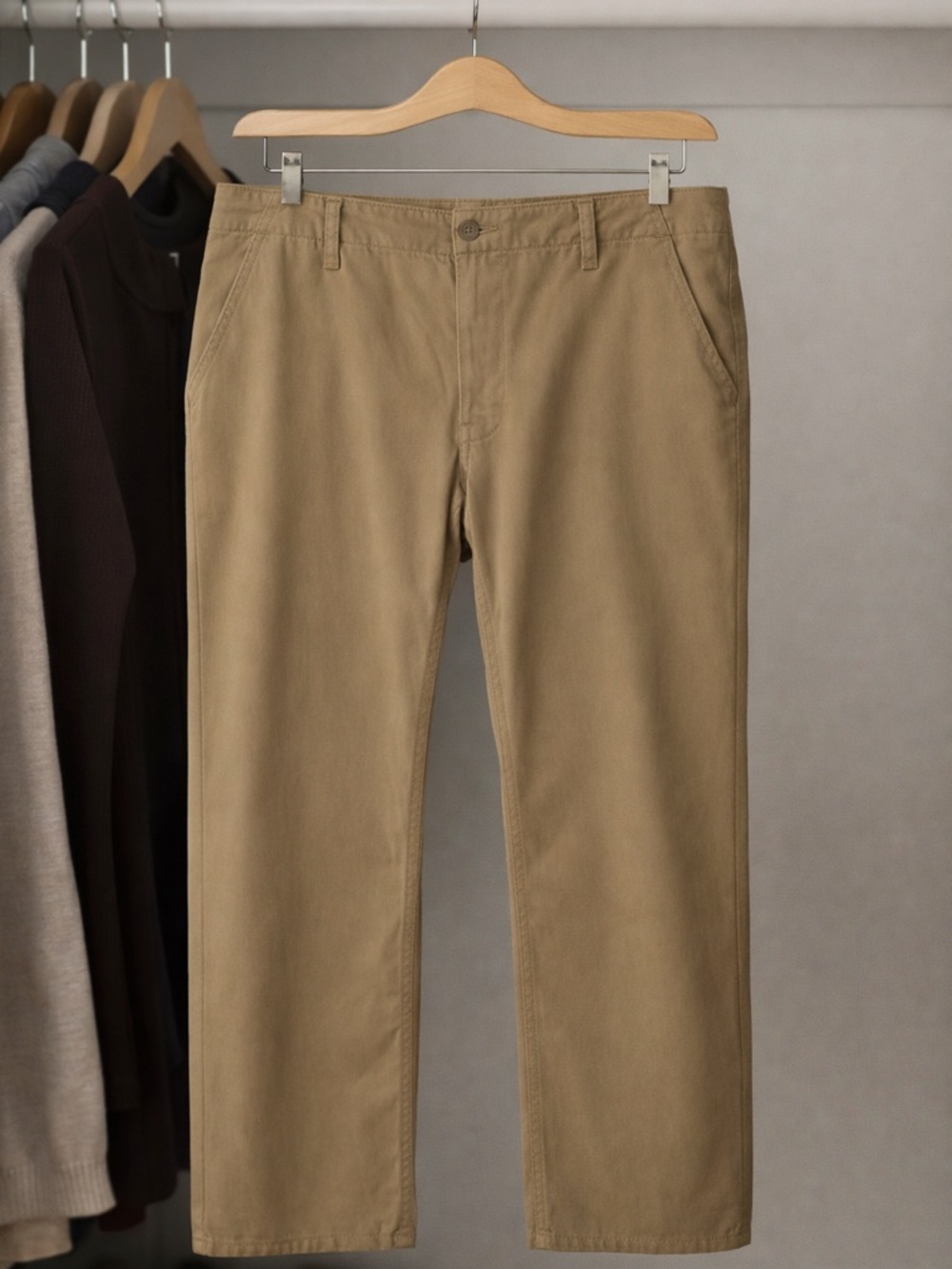Patagonia Organic Cotton Khaki Pants Size 34 Brown Straight Casual